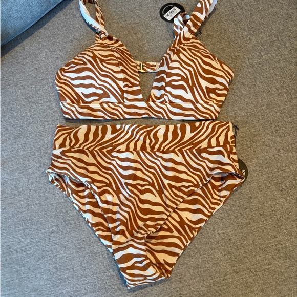 Infamous Swim Other - Zebra Print Bikini Set